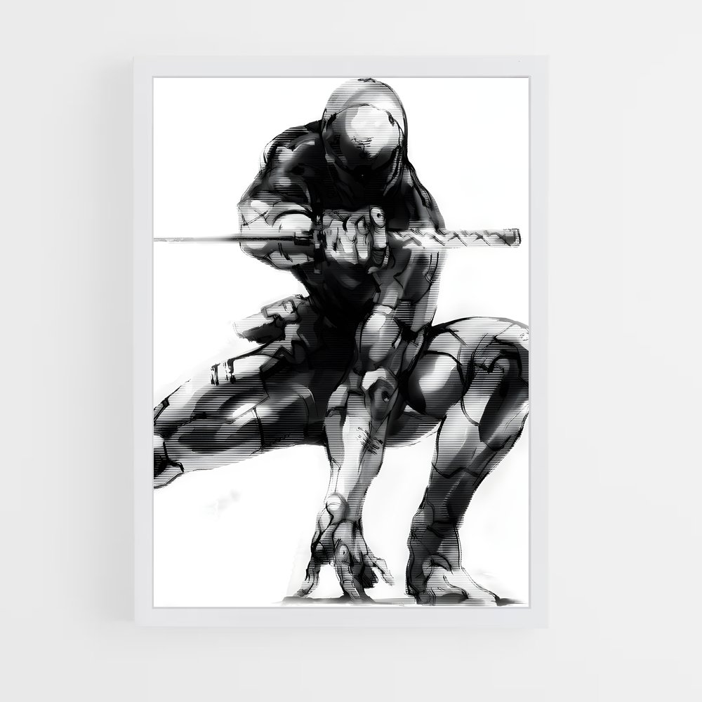 Poster Gray fox – affiche Metal gear solid (vue 3)